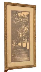 LR - The Nat. Art Co. Landscape Print - Framed, 1909