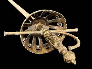 DR - Decorative Sword - 40in Blade, Circular Basket Hilt, No Markings