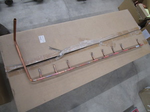 Copper Header, Short Orifice Pipe