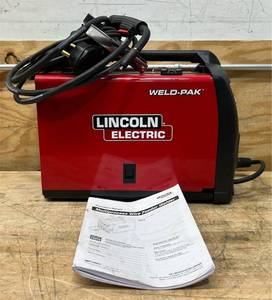 Lincoln Electric WELD-PAK Dual-Voltage 120230V Multi-Process Inverter Welder, 180 Amps, MIG, Flux-Core, Stick, TIG, Model# K5257-1 #113920 Msrp $1,299.99 (As is)