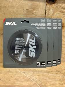 Skil 5-38 80-tooth steel saw blades (lot of 4)