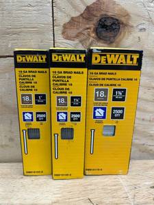DeWALT GA Brad Nails (lot of 3)