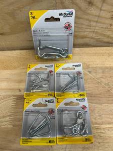 National Hardware Hooks and Eyes (lot of 5)