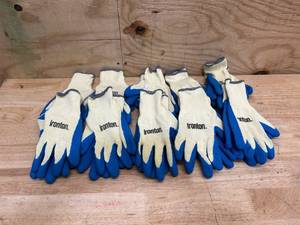 Ironton latex-coated work gloves Size Large (lot of 10)