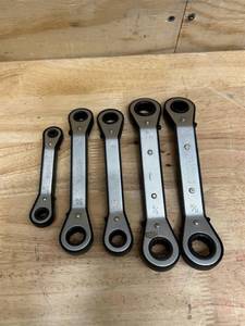 Ironton double box end ratcheting wrenches (lot of 5)