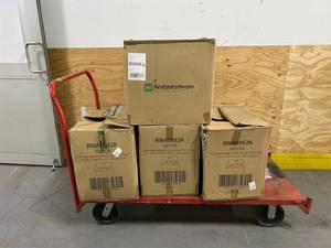 Restpresso Kraft Paper Altalena Drink Carrier - Fits 6 Cups - 11 34 x 7 34 x 9 12 - 100 count box (lot of 4 boxes)