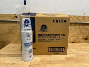 Polystyrene Cold Cup 20 Sleeves 50 Cups