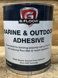 G-Floor, Outdoor Marine Vinyl Flooring Adhesive, Container Size 1 Gal, Coverage Area 40 ft , Model# GFMAO1GAL #6117939 Msrp $104.99