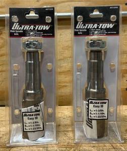 Ultra-Tow Trailer Axle Spindle, 1-34in. Square, 8in.L, Single #5712455 Msrp $95.98 lot of 2