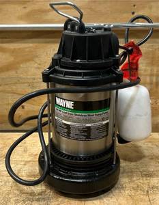 Wayne 58321-WYN3 CDU980E 34 HP Submersible Cast Iron and Stainless Steel Sump Pump, Large, Silver & Superior Pump 91250 14 HP Thermoplastic Submersible Utility Pump with 10-Foot Cord Msrp $227.99