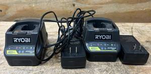 RYOBI P118B 18V Battery Charger lot of 2