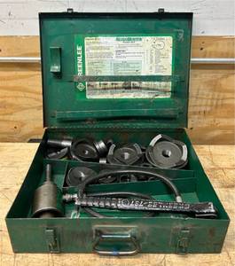 Greenlee 7310SB SlugBuster KnockOut Pinch Set For 1/2  thru 4  Conuit Designed for making clean quick holesMsrp $2,822.77