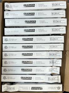 Grainger Air Filer Unit 16x25x2 lot of 11 read description