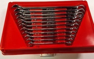 Snap-on Flank Drive Plus Combination Wrench 11 pc Set with Tray. (3/8 - 1") :: Genuine Snap-On Brand (Much more in this auction!)
