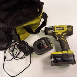 Ryobi 18V ONE Cordless Impact Driver Kit � Includes Tool, Battery, Charger & Bag