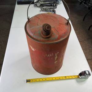 Vintage Metal Gas Can (5 gallon)