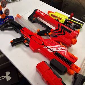 Large Lot of Nerf Guns and Ammo  One bid takes all