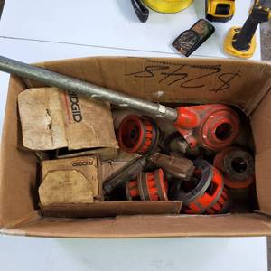 Large lot of  RIDGID 12-R Exposed Ratchet Threader Sets