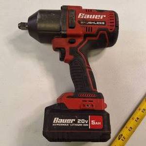 Bauer 20V Brushless Cordless 12 in. High-Torque Impact Wrench (model 2085CR-B)