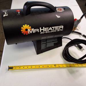 Mr. Heater 60,000 BTU forced-air propane heater (model MH60QFAV)