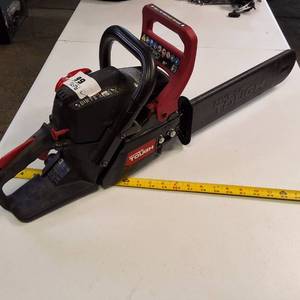Hyper Tough MT3716 16-inch gas-powered chainsaw.