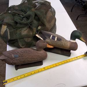 Attn Hunters  Large bag of Duck Decoys  7 total w weights and bag