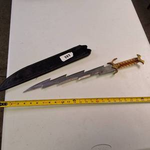 Nice dagger featuring a distinctive lightning bolt-shaped blade