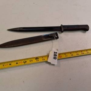 Vintage Bayonet  FN FAL Type C, matching scabbard