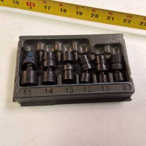 Snap-on 38 Drive Metric Shallow Impact Swivel Socket Set
