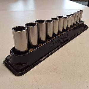 Snap-on 206FSUMA 6-piece 38-inch drive metric 6-point flank drive shallow socket set