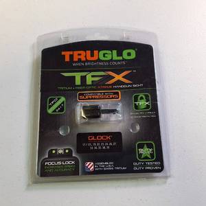 TRUGLO TFX Tritium & Fiber-Optic DayNight Handgun Sights - Fits Glock Models