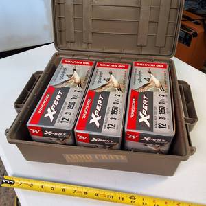 Winchester Xpert Hi-Velocity Steel Shot - 12 Ga, 3, #2, Case (heavy duty plastic included for 750 rounds)