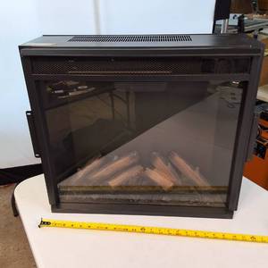 Real Flame 23.65-inch Black Electric Fireplace