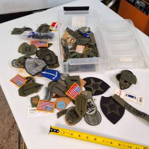 Large Lot of Military Unit & Morale Patches - Full Color & Subdued (OCP)