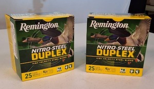 Lot of 2 boxes Remington Nitro-Steel Duplex high-velocity steel blend shotshells