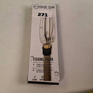 Crate Club by Martin Brothers Stainless Steel 4-Point Fishing Spear Head