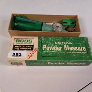 Vintage RCBS Uniflow Powder Measure - Boxed with Accessories - Made in USA