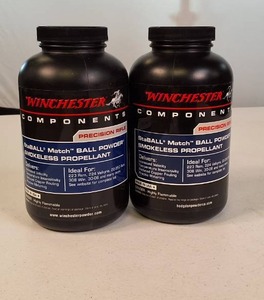 (2) 1lb Bottles Winchester StaBALL Match Precision Rifle Smokeless Powder
