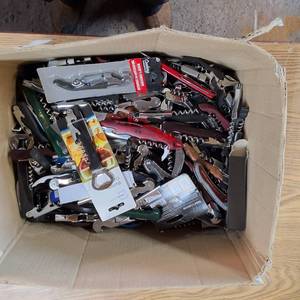 Are you trying to tell me there is another massive box of Corkscrews and bottle openers up for bid  Yup