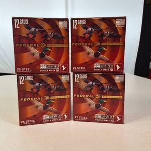 Federal Premium Ultra Steel 12 Gauge Waterfowl Ammo - 4 Boxes