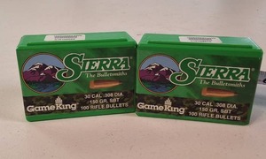 Sierra GameKing .30 Caliber 150 Gr. SBT Bullets - 200 Count