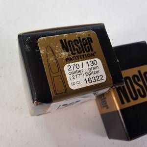 Nosler Ballistic Tip .270 Caliber 130 Gr. Spitzer Bullets - 2 Boxes