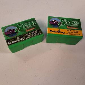 Sierra .30 Caliber Reloading Bullets - GameKing & MatchKing (200 Count)