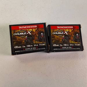 Winchester Double-X .410 Bore turkey loads Lot of (2) boxes
