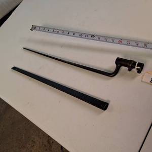 Antique socket bayonet and its matching scabbard