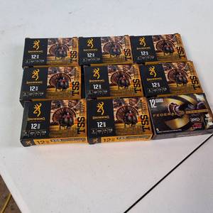 NEW 9 Boxes Premium 12GA Turkey Ammo Browning TSS & (1) Box Federal 3rd Degree  Premium Powerhouse 3 Shells