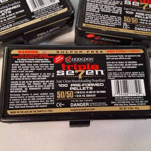 Lot of (3) boxes of Hodgdon Triple Se7en Muzzleloading Propellant Pellets