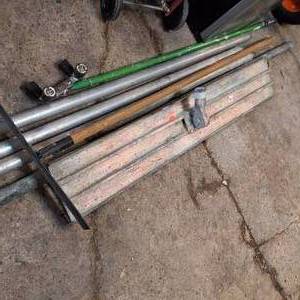 Professional Concrete Finishing Set  Magnesium Bull Float & Extension Handles