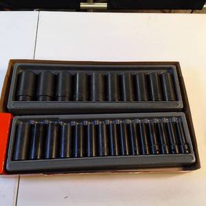 Snap-on 25-pc. 12 Drive Metric Deep Impact Socket Set (325SIMM) - Complete with Box