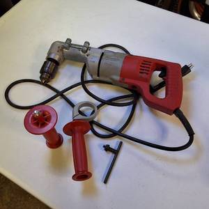 Milwaukee Heavy-Duty 12 Right Angle Drill Kit with Original Steel Case & Accessories